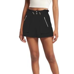 NWT C&C California High Rise Lightweight Stretch Woven Zip Pocket Bungee Shorts